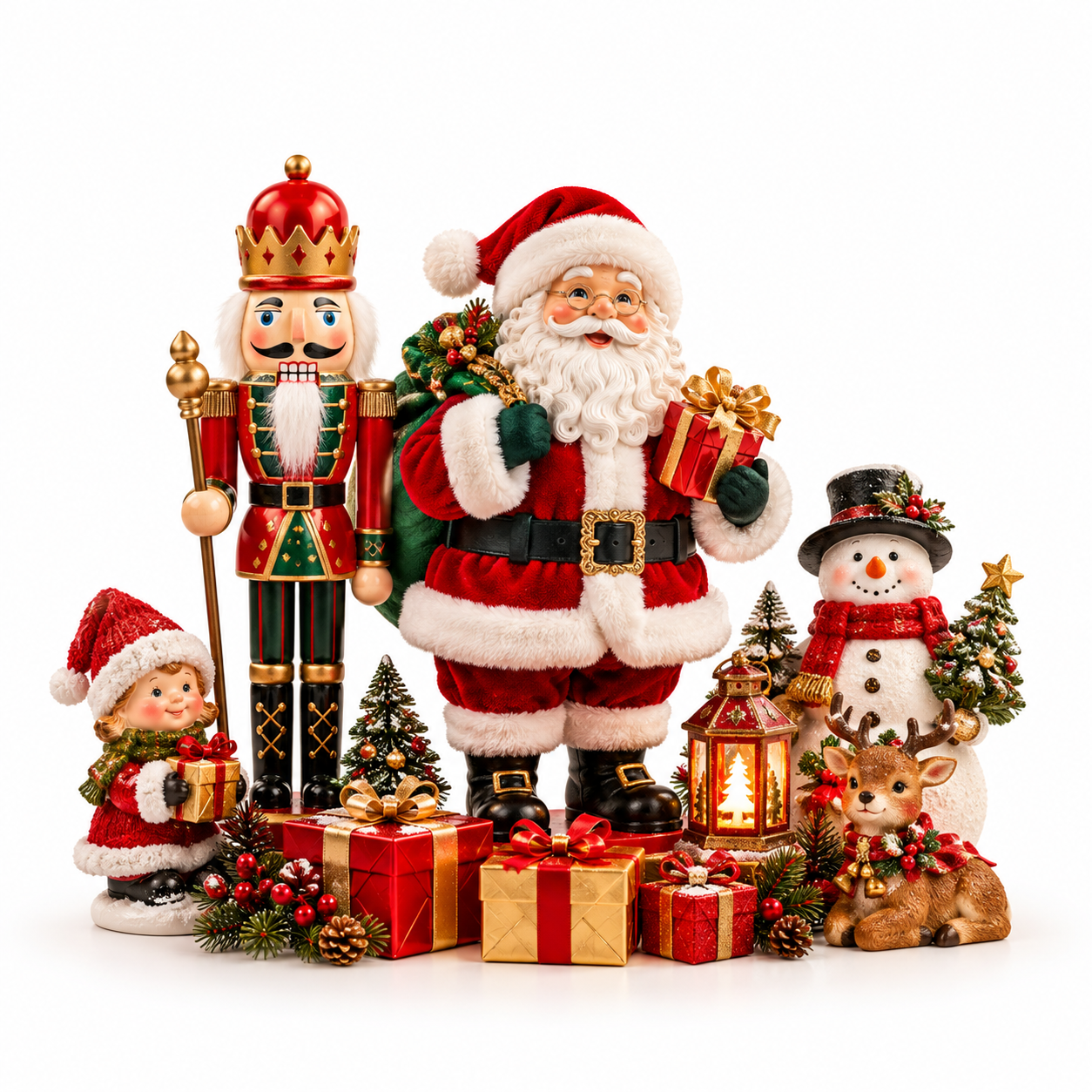 🎅 بابا نويل وكسارة البندق وتماثيل كريسماس | Santa, Nutcrackers | Figures