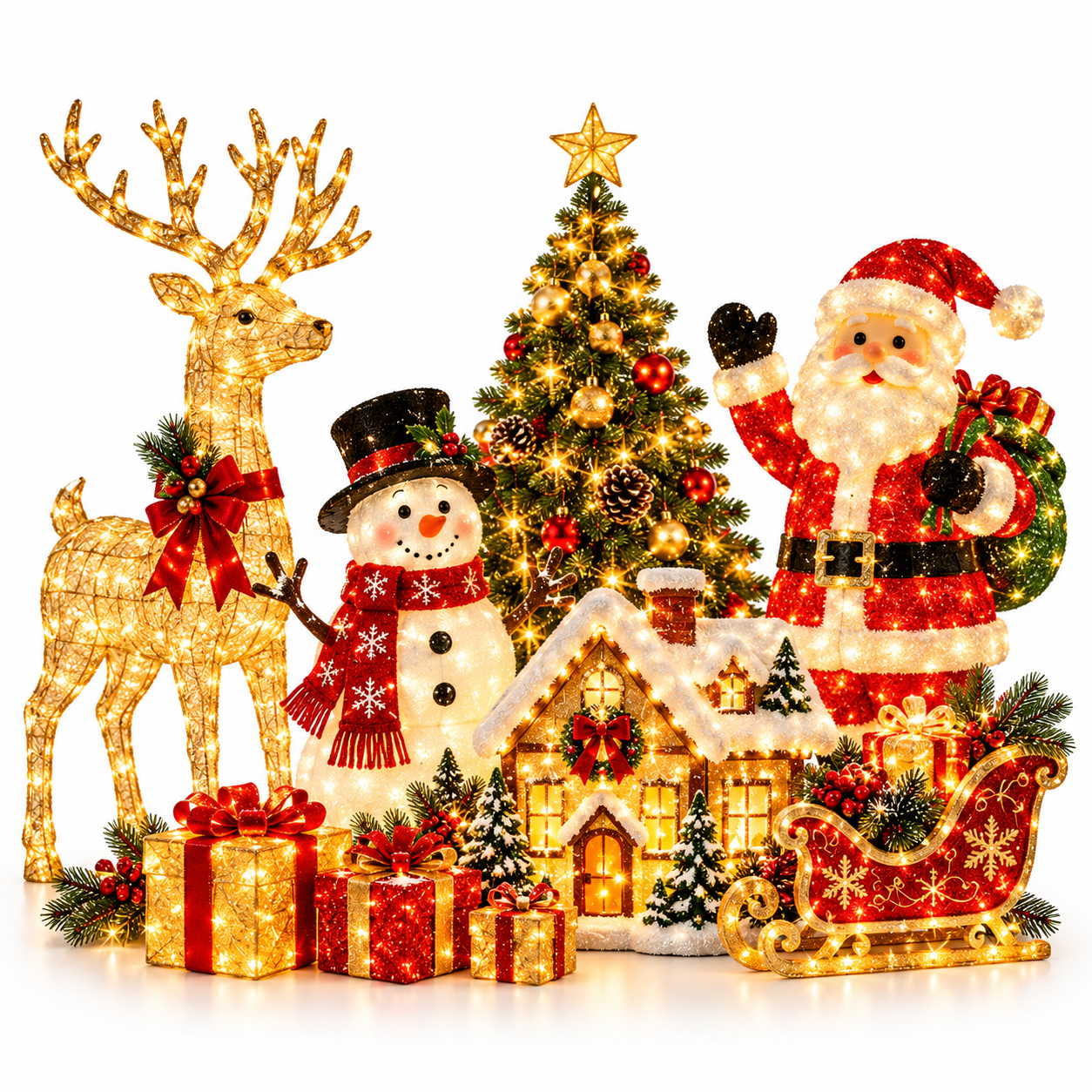 🌟 ديكور كريسماس مضيء | Illuminated Christmas Decor