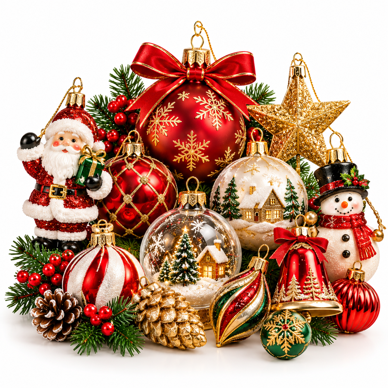 🔔 زينة شجرة كريسماس معلقة | Hanging Tree Ornaments