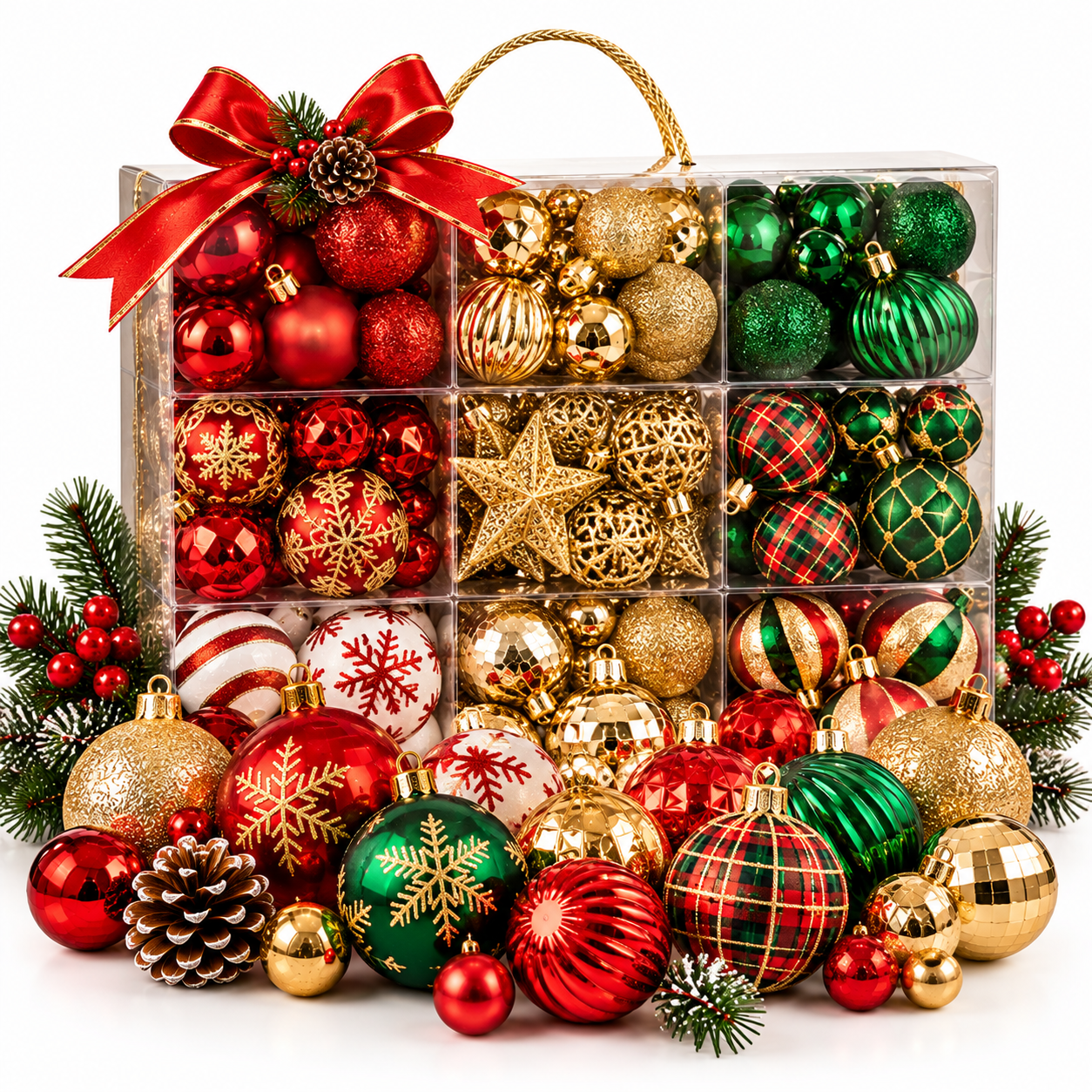 🔴 كور كريسماس للشجرة (أطقم) | Christmas Ornament Ball Sets