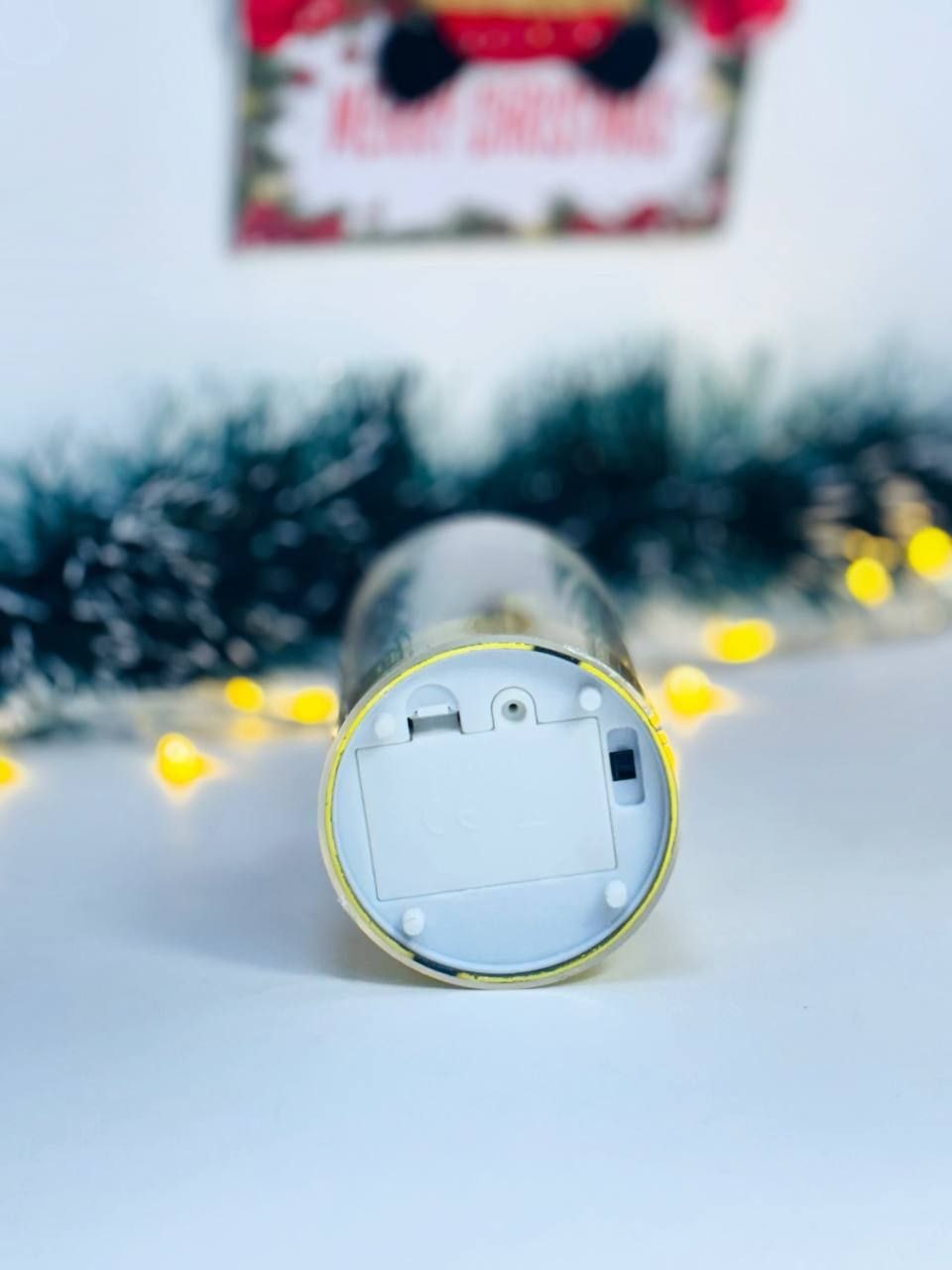 شمعة ديكور LED بإضاءة دافئة بالبطارية مقاس 15 سم
