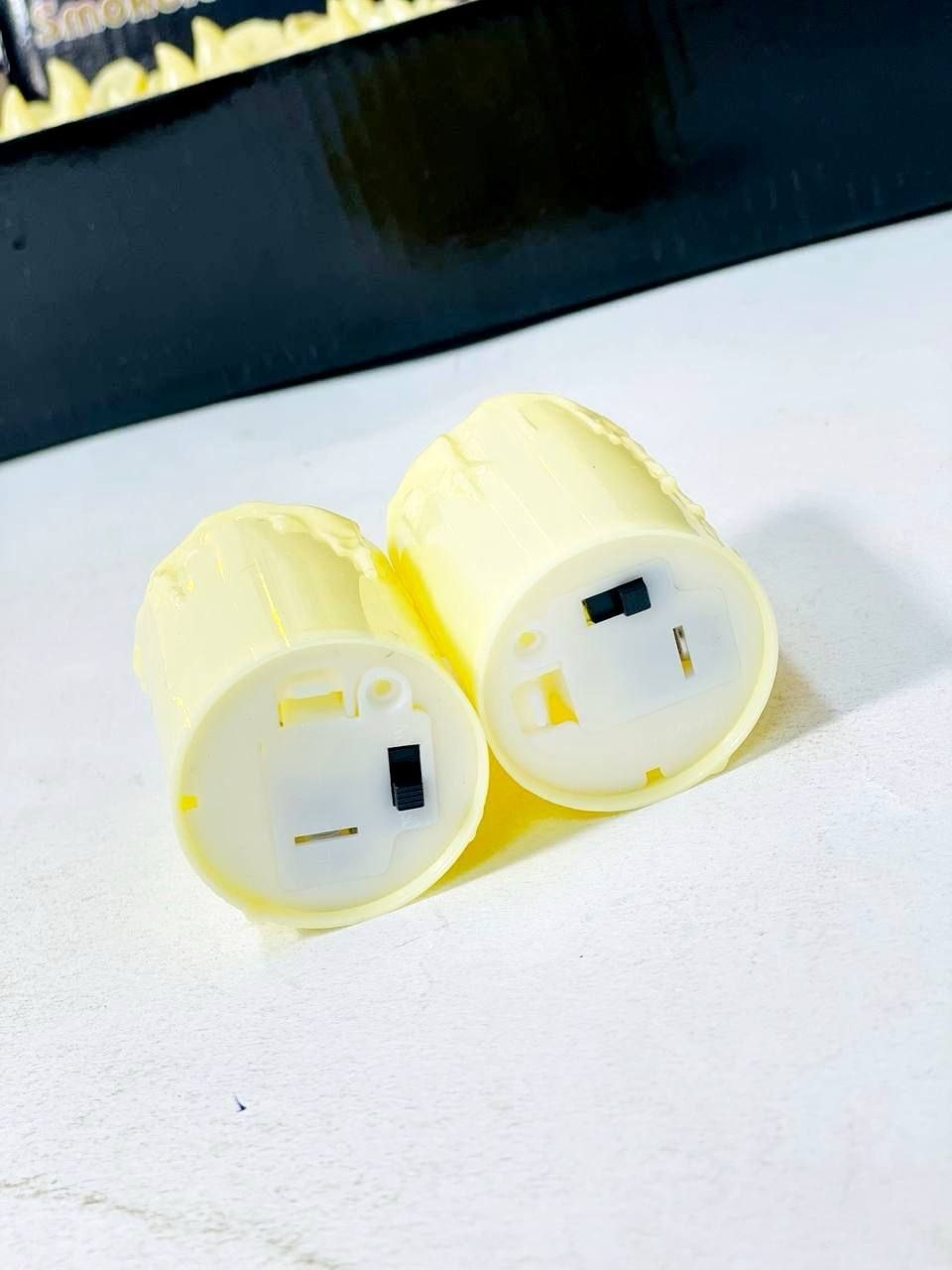 شموع إلكترونية LED بدون دخان لزينة الكريسماس