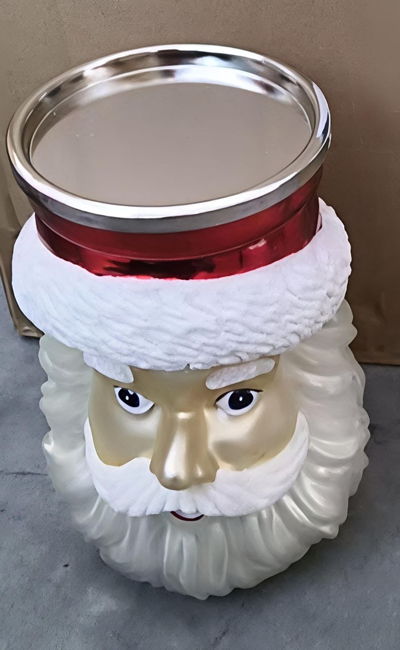 حامل شمع على شكل بابا نويل ديكور كريسماس